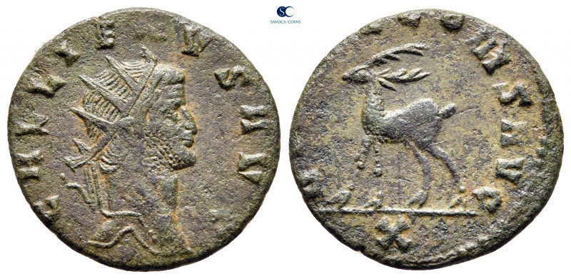 Gallienus AD 253-268. Rome
Antoninianus Æ

18 mm, 2,43 g



very fine
