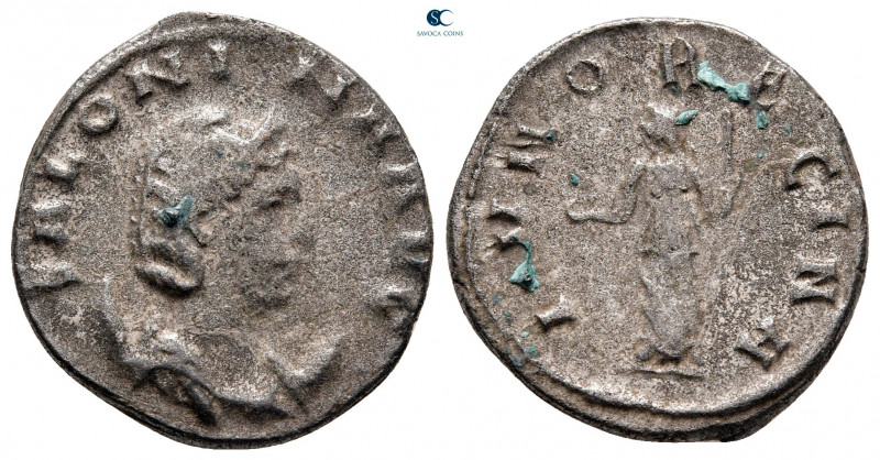 Salonina AD 254-268. Antioch
Billon Antoninianus

20 mm, 3,51 g



nearly...