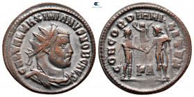 Galerius Maximianus, as Caesar AD 293-305. Cyzicus. Radiatus Æ