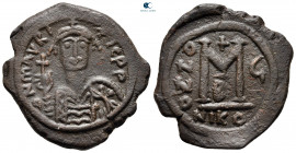Maurice Tiberius AD 582-602. Nikomedia. Follis or 40 Nummi Æ