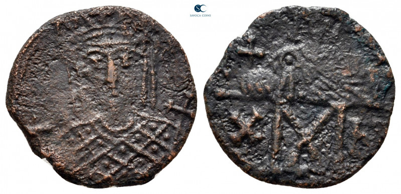 Constantine VI with Irene AD 780-797. Constantinople
Follis or 40 Nummi Æ

17...