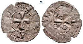 Crusaders, Principality of Achea. Clarencia (Glarentza). Jean de Gravina AD 1322-1333. Denier Tournois BI