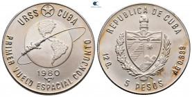 Cuba.  AD 1980. 5 Pesos AR