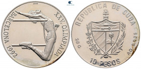 Cuba.  AD 1992. 10 Pesos AR