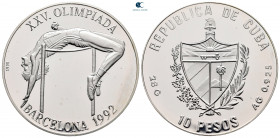 Cuba.  AD 1992. 10 Pesos AR
