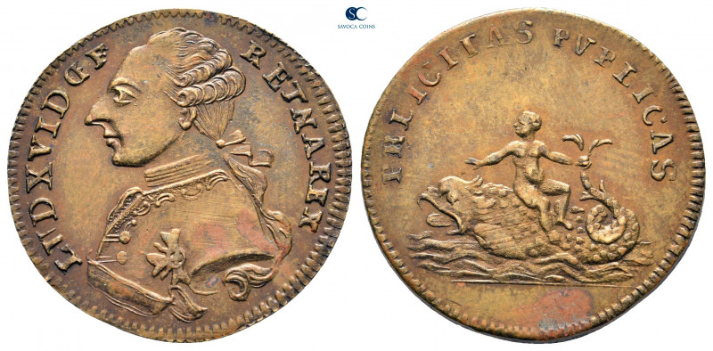 France. Louis XVI AD 1774-1792.
Jeton CU

23 mm, 3,22 g



extremely fine