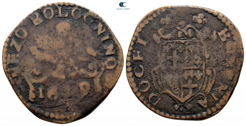 Italy. AD 1629.
Mezzo Bolognino

29 mm, 8,06 g



fine