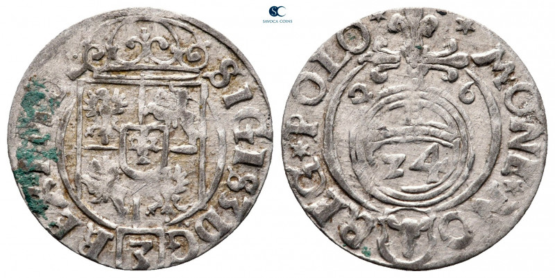 Poland. Sigismund III Vasa AD 1587-1632.
Groschen AR

19 mm, 1,03 g



go...