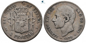 Spain. Alfonso XII AD 1874-1885. 2 Pesetas