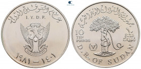 Sudan.  AD 1981. 10 Pounds