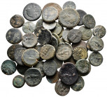 Lot of ca. 50 greek bronze coins / SOLD AS SEEN, NO RETURN!very fine