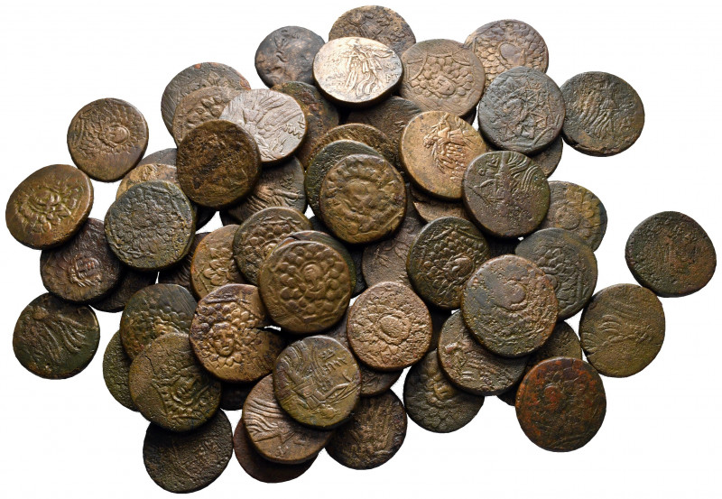 Lot of ca. 65 greek bronze coins / SOLD AS SEEN, NO RETURN!

nearly very fine