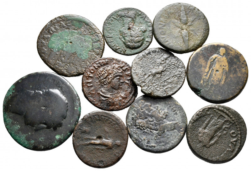 Lot of ca. 10 roman provincial bronze coins / SOLD AS SEEN, NO RETURN!

fine