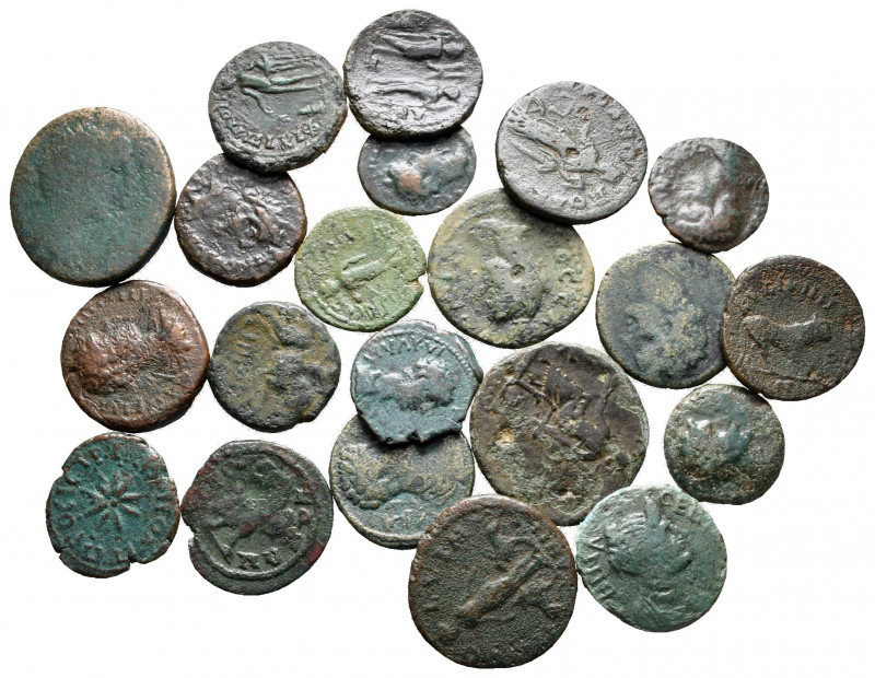 Lot of ca. 21 roman provincial bronze coins / SOLD AS SEEN, NO RETURN!

fine