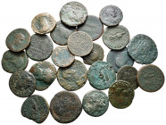 Lot of ca. 23 roman provincial bronze coins / SOLD AS SEEN, NO RETURN!fine