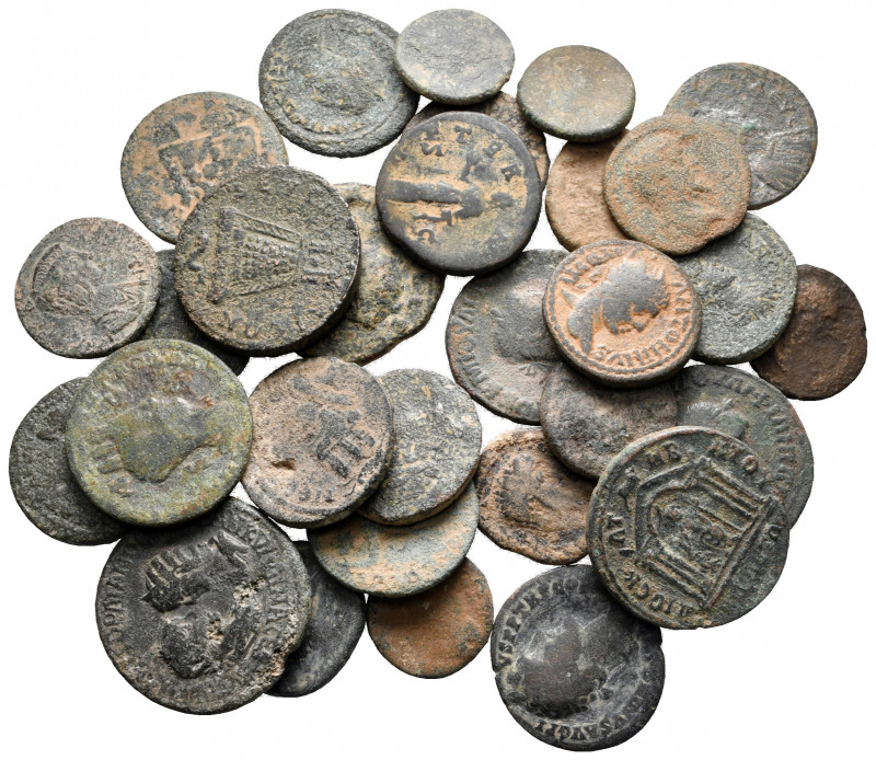 Lot of ca. 30 roman provincial bronze coins / SOLD AS SEEN, NO RETURN! 

nearl...