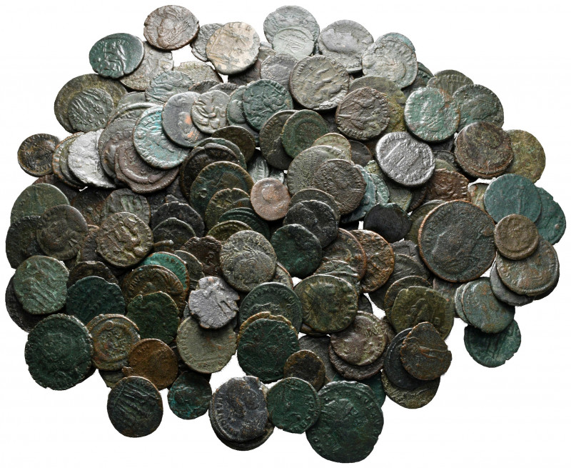 Lot of ca. 200 late roman bronze coins / SOLD AS SEEN, NO RETURN! 

fine