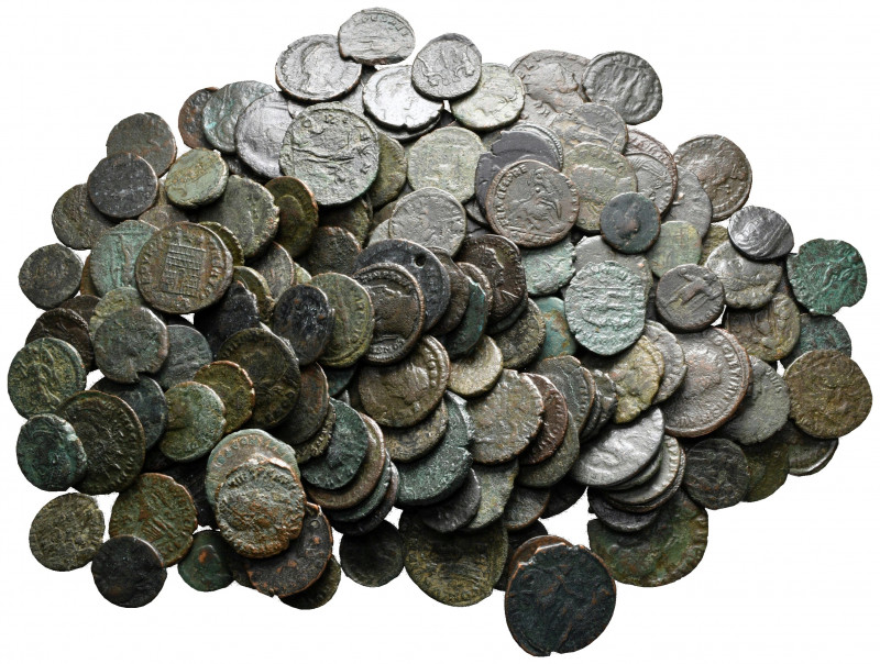 Lot of ca. 200 late roman bronze coins / SOLD AS SEEN, NO RETURN!

fine