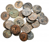 Lot of ca. 25 late roman bronze coins / SOLD AS SEEN, NO RETURN!very fine