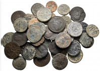 Lot of ca. 40 late roman bronze coins / SOLD AS SEEN, NO RETURN!very fine