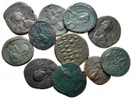 Lot of ca. 11 byzantine bronze coins / SOLD AS SEEN, NO RETURN!nearly very fine