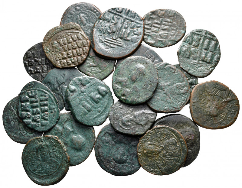 Lot of ca. 22 byzantine bronze coins / SOLD AS SEEN, NO RETURN!

nearly very f...