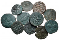 Lot of ca. 11 byzantine bronze coins / SOLD AS SEEN, NO RETURN!nearly very fine