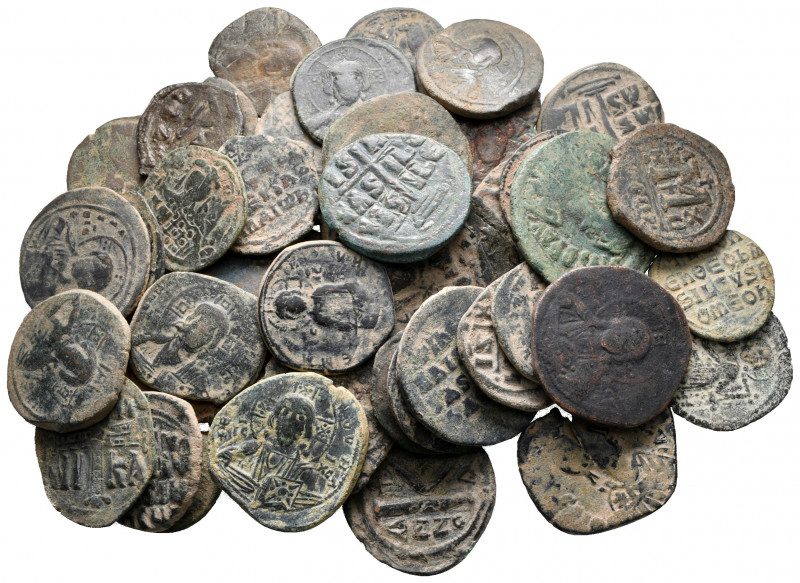 Lot of ca. 50 byzantine bronze coins / SOLD AS SEEN, NO RETURN! 

nearly very ...