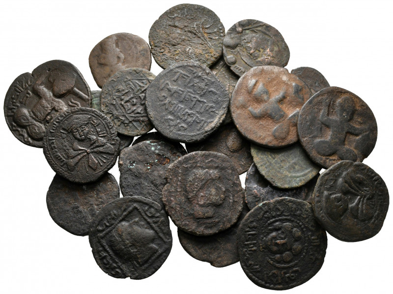 Lot of ca. 23 islamic bronze coins / SOLD AS SEEN, NO RETURN!

nearly very fin...