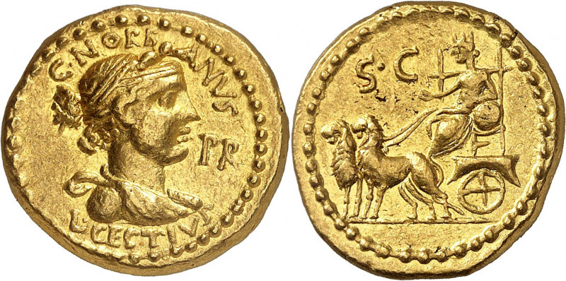 L. Cestius et C. Norbanus. Aureus 44 av. J.-C., Rome. C NORBANVS / L CESTIVS / P...