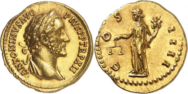 Antonin le Pieux 138-161. Aureus 148-149, Rome. ANTONINVS AVG - PIVS P P TR P XI...