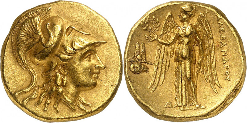 Royaume de Macédoine, Alexandre le Grand, 336-323. Statère d'or vers 332-323, Me...