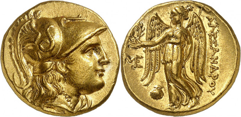 Royaume de Macédoine, Alexandre le Grand, 336-323. Statère d'or vers 310-301, Ab...