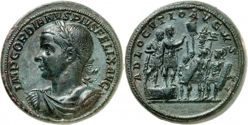 Gordien III, 238-244. Médaillon 243-244, Rome. IMP GORDIANVS PIVS FELIX AVG Bust...