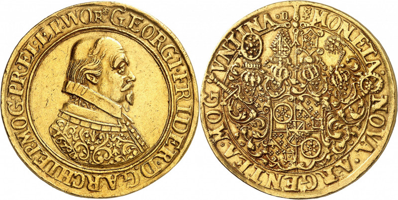 Mayence. Georg Friedrich von Greiffenklau, 1626-1629. 10 Ducats 1629, par L. Sch...