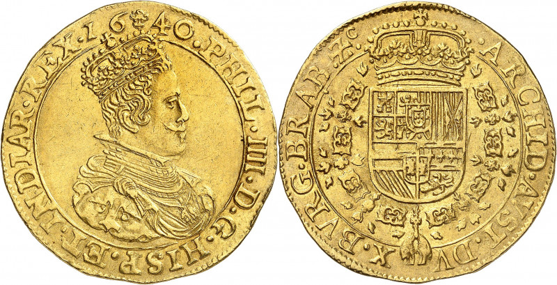 Brabant. Philippe IV, 1621-1665. Double Souverain, deuxième type, 1640, Bruxelle...