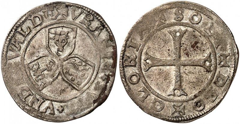 Uri, Schwyz et Unterwald. 1/2 Batzen non daté (1544-1605), Altdorf. Armoiries (f...