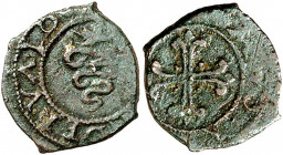 Uri et Nidwald. Bissolo non daté (1506-1529), Bellinzone. Serpent / Croix feuillue. 0,40g. HMZ 2-975a; Pünt. 31a. 

Rare. Très beau. Rare. Good very...
