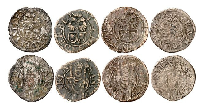 Uri et Nidwald. Lot de 4 monnaies : Schilling non daté (1600-1605) (4x), Altdorf...