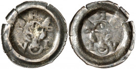 Uri. Angster non daté (1548-1600), Altdorf. Tête de taureau de face / Revers incus. 0,23g. HMZ 2-980a; Pünt. 80. 

TB. VF.