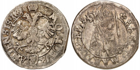 Uri. Dicken 1618, Altdorf. Aigle bicéphale couronnée. Ecusson d'Uri à l'exergue / Buste de saint Martin en vêtements épiscopaux à droite. 8,13g. D.T. ...