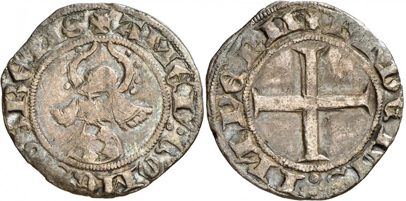 Genève, les Comtes de Genevois. Amédée VIII, 1355-1367. Sizain du 1er type, non ...