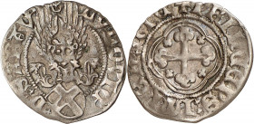 Genève, l'atelier de Cornavin. Louis I, 1434-1465.Demi gros non daté, Cornavin (Bartolomeo di Castelnuovo). LVDOVIC' D' SABAV' Écu de Savoie incliné à...