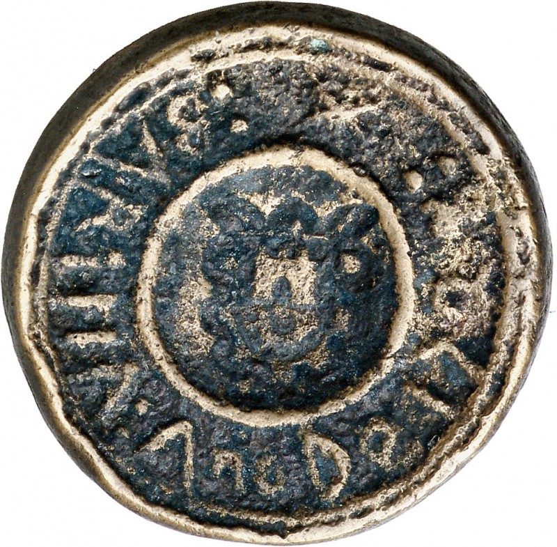 1728. Felipe V. Manila. 1 barrilla. (Basso 1) (Kr. Pn2). 22,31 g. 27 mm. Unifaz....