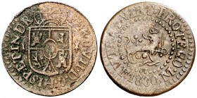 1830. Fernando VII. Manila. 1 octavo. (Cal. 1616) (Basso 24) (Kr. 8). 1,89 g. Ex Áureo 16/04/1996, nº 619. Rara y más así. MBC+.