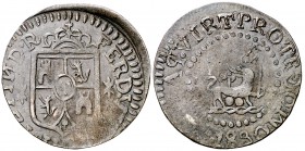 1830. Fernando VII. Manila. 1 cuarto. (Cal. 1610) (Basso 35) (Kr. 7). 1,88 g. MBC.