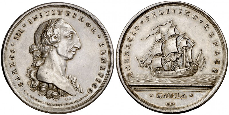 1782. Carlos III. Fomento del Comercio y la Industria en Filipinas. (V. 56) (Bas...
