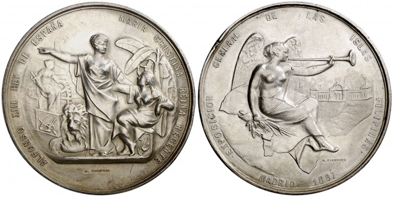1887. Madrid. Exposición General de las Islas Filipinas. (V. 537, var. por metal...