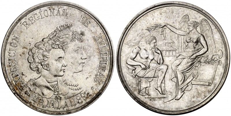 1895. Alfonso XIII. Exposición Regional de Filipinas. (V. 572) (Basso 714). 38 g...