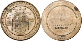 1929. Philippine Numismatic and Antiquarian Society. 39,72 g. Grabador: J. Tupaz "El Oro". Bronce. 45 mm. MBC+.